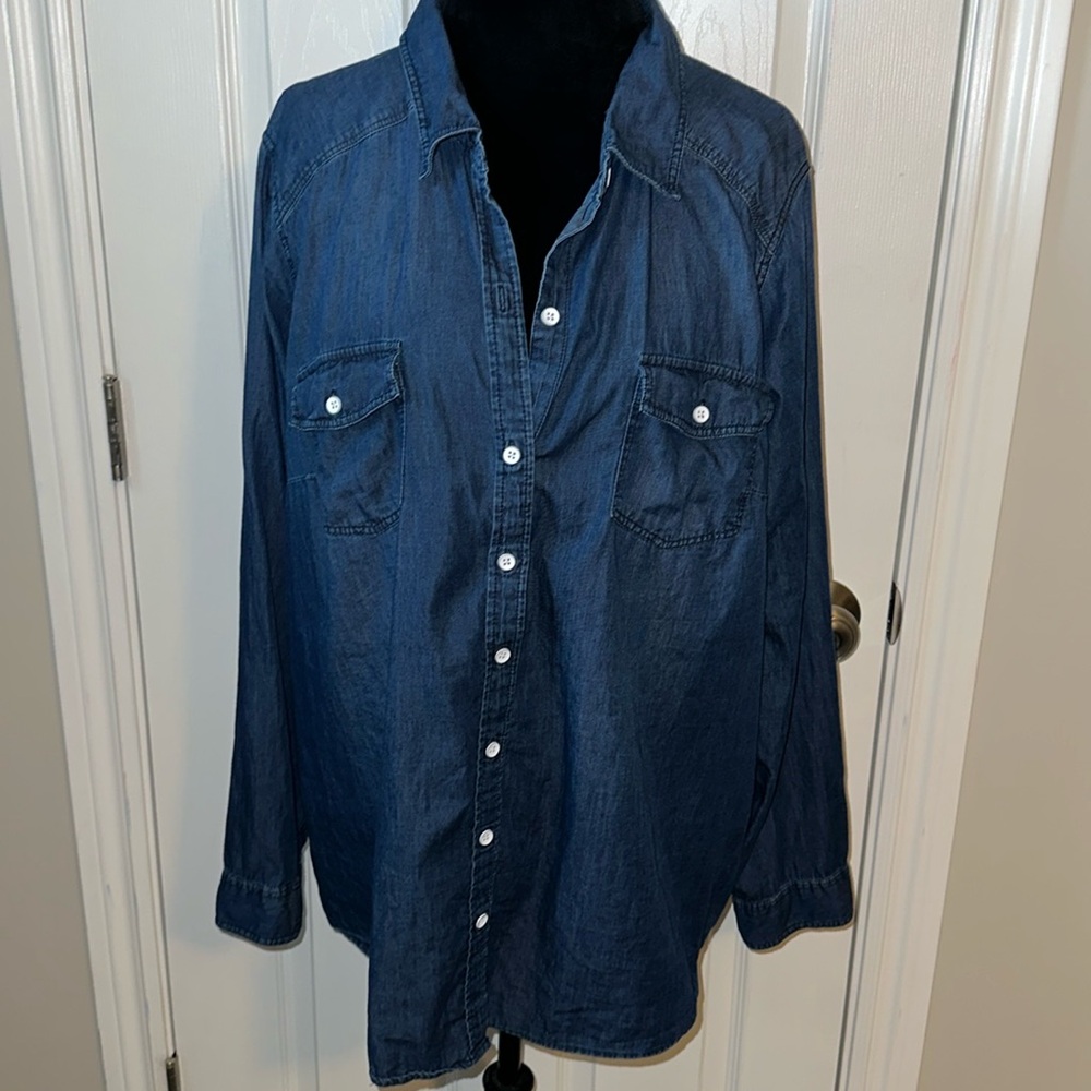 Dark Jean Button Down